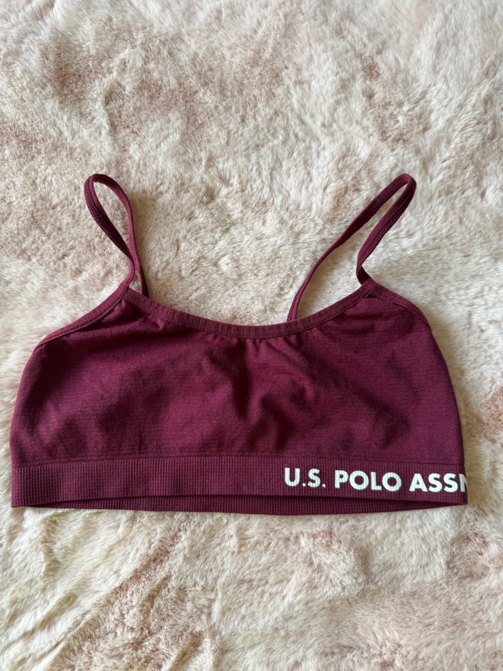 3 Pack U.S. Polo Assn. Girls Bralettes Size Medium